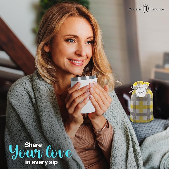 Tea Gift Set for Women & Men – Includes Assorted Teas, Elegant Mug & Honey (White) - Bloomnest