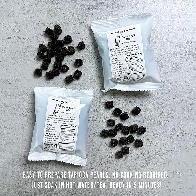 YUMBUCHA Boba Kit Set - DIY Boba Tea Making Kit with Classic Black Tea & Tapioca Pearls - Create 10 Delightful Drinks - Exquisite Loose Leaf Teabags Included - Boba Tea Gift Set for Tea Lovers - Bloomnest
