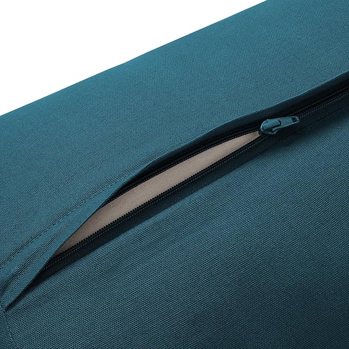Yoga Meditation Cushion, 25" x 12" Rectangular Bolster with Organic Cotton Cover - Bloomnest