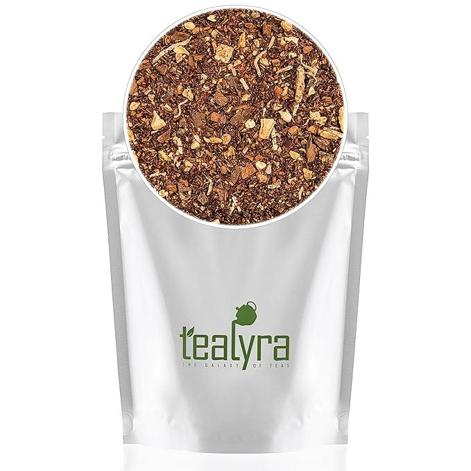 Tealyra - Rooibos Coconut Vanilla Chai - Ginger and Cinnamon with Red Bush Rooibos Herbal Loose Leaf Tea - Antioxidants Rich - Caffeine-Free - 110g (4-ounce) - Bloomnest