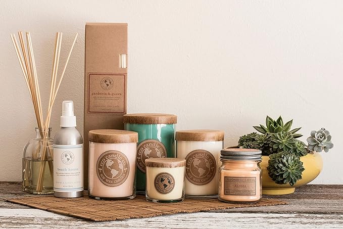 ECO CANDLE CO. Recycled Candle, Happily Ever After, 26 oz. - Scents of Wedding Bouquets - 100% Soy Wax, No Lead, Kraft Paper Label & Lid, Hand Poured, Phthalate Free, Made from Midwest Grown Soybeans - Bloomnest