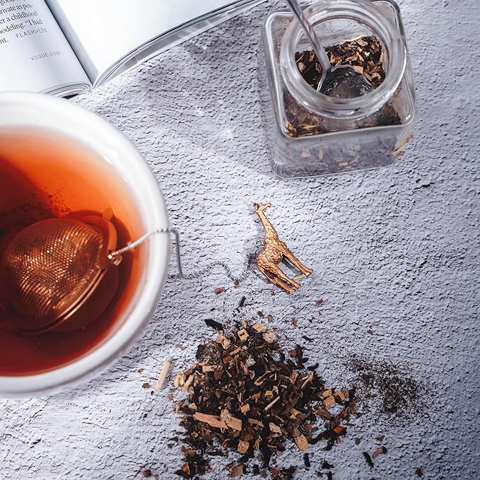 Stainless Steel Animal Tea Ball Infuser for Loose Leaf Tea Steeper Cute Tea - Giraffe Gold