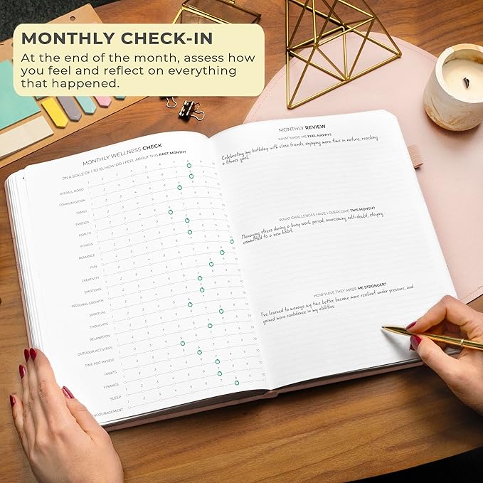Clever Fox Gratitude Journal Large – Happiness, Positivity & Affirmation Journal – Inspirational Daily Notebook, 3 Months, 8.3x11” (Rose Gold) - Bloomnest