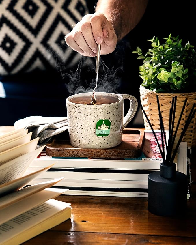 Ahmad Tea Green Tea, Green Tea Mint Teabags, 100 ct - Caffeinated and Sugar-Free (Pack of 3) - Bloomnest