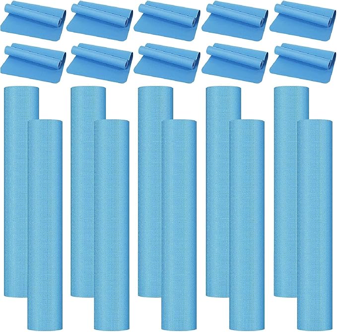 10 Pack Yoga Mats Bulk, 68'' x 24'' x 4mm Thick Yoga Mats for Kids and Adult Gym Mats Bundle Latex Free Exercise Mats with Non Slip Texture for Outdoor Yoga, Pilates or Workout - Bloomnest