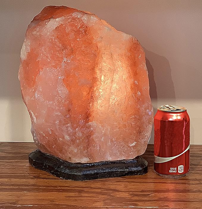 Giant Special Effect Natural Himalayan Crystal Rock Salt Lamp With Custom Base 35~45 lbs - Bloomnest