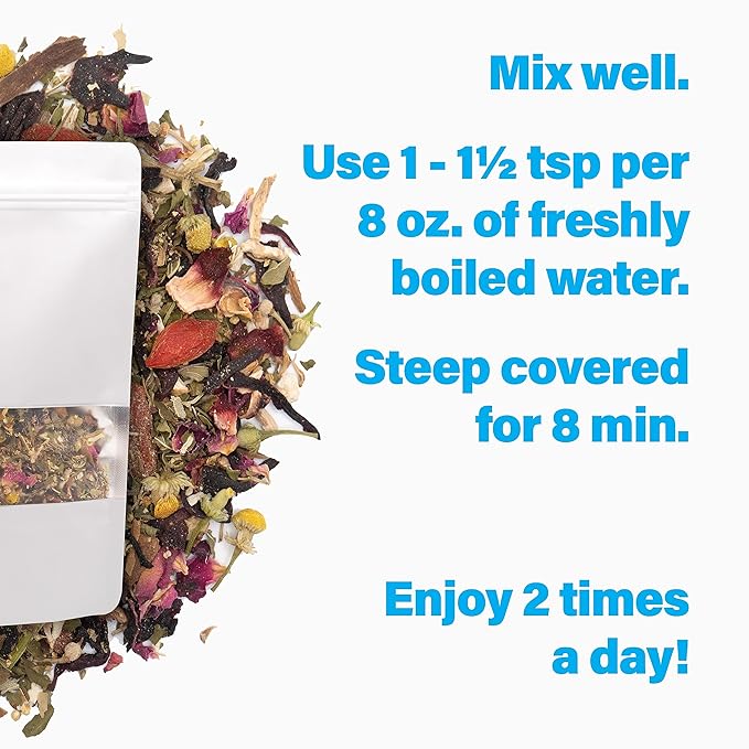 Kilu Junior Magic Kids Herbal Tea - 100% Organic - Calming, Refreshing, Focus & Immunity-boosting Tea for Children - Loose Leaf - 45 Servings - Bloomnest