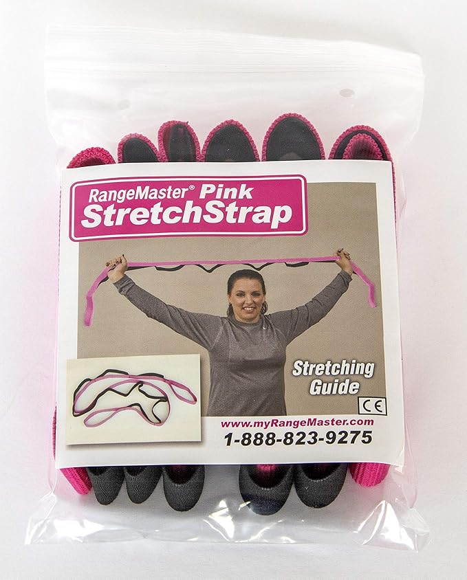 RangeMaster Stretch Strap with Exercise Guide│ Versatile Multi-Loop Strap Perfect for Yoga, Pilates, and Physical Therapy │ Portable │ Helps Improve Flexibility - Bloomnest