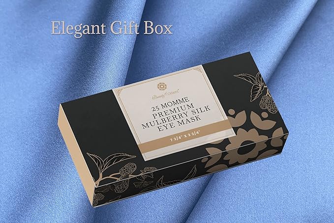 Premium 25 Momme Mulberry Silk Eye Mask for Sleeping (Ocean) - Bloomnest