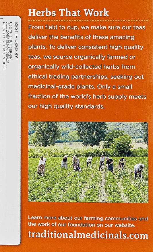 Traditional Medicinals Organic Belly Comfort Peppermint Herbal Tea, Promotes Healthy Digestion, (Pack of 3) - 16 Tea Bags - Bloomnest