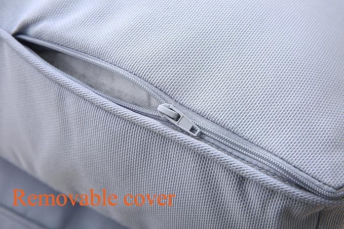 Large Floor Pillow Meditation Cushion Square Floor Cushions for Adults,Premium Washable Outdoor Cushions Seat-Yoga Pillows for Sitting on Floor 18" Grey