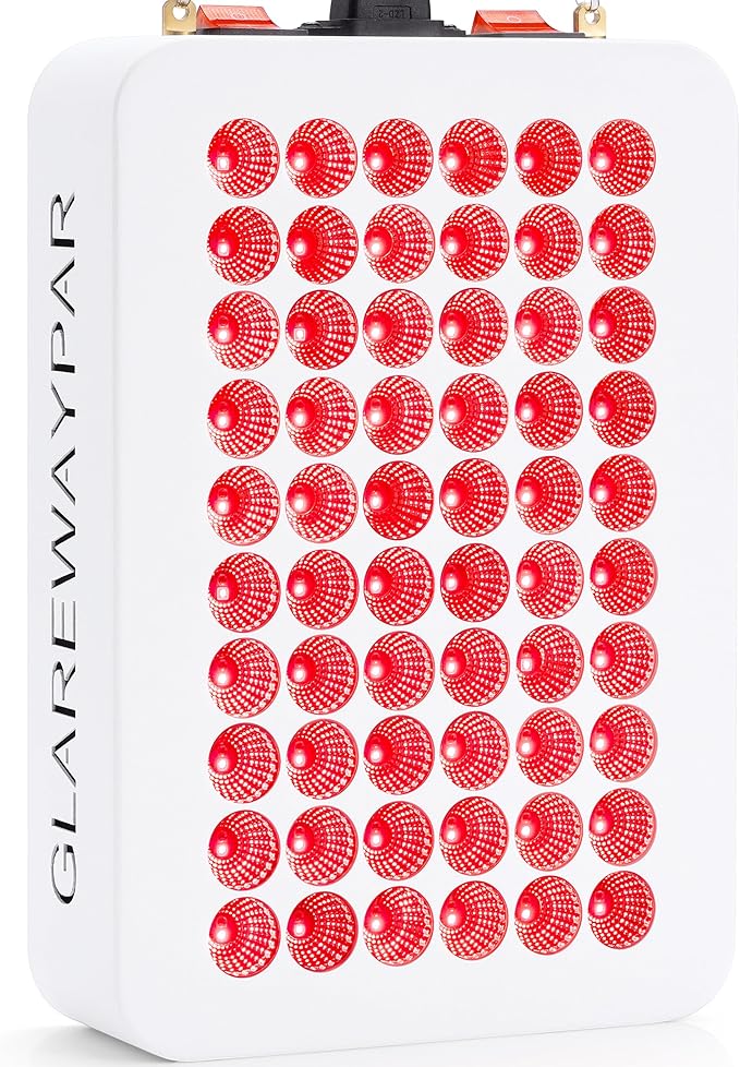 LED Red Light Therapy for Body Infrared Light Therapy Red Light Panel Red Light Therapy Device Red Light Therapy for Face, White REDLIGHTTHERAPY