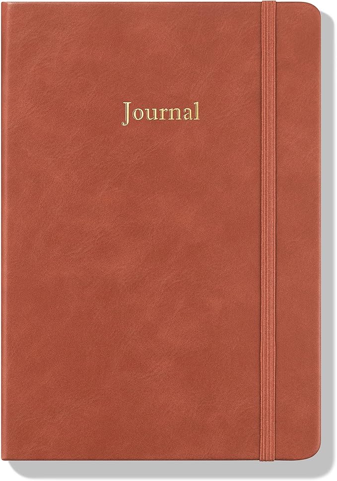 Wykeham's Executive 2026 Undated Daily Journal Planner – Customization Available (Brown, 8.5"×5.5" - Undated) - Bloomnest