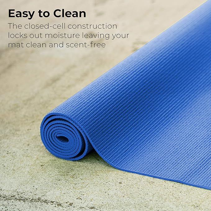 Hello Fit 10-Pack Yoga Mat, 68" x 24" Non Slip Exercise Mat, 4mm Thick Gym Mat for Fitness and Stretching, Bulk Non Toxic Yoga Mats for Schools and Studios - Bloomnest