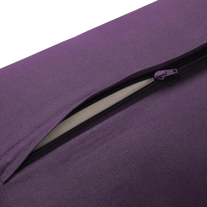 Yoga Meditation Cushion, 25" x 12" Rectangular Bolster with Organic Cotton Cover - Bloomnest