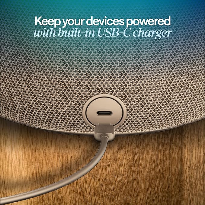 BLUEAIR Purifier for Bedroom - Mini Restful - Sunrise Clock with HEPASilent Filtration and Wake Up Light - Cleans Air and Supports Circadian Rhythm - USB-C and App Connectivity - Bloomnest
