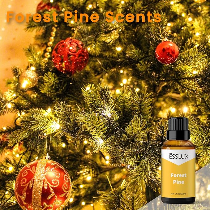 Forest Pine Fragrance Oil - ESSLUX Essential Aromatherapy Scented Oils for Diffuser, Candle Soap Making Scents, Massage, Perfume, Home Fragrance, 30 ml - Bloomnest