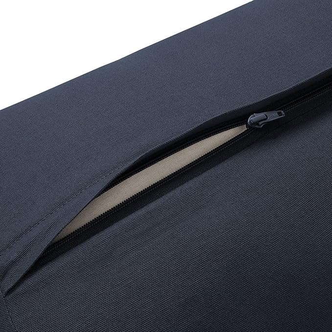 Yoga Meditation Cushion, 25" x 12" Rectangular Bolster with Organic Cotton Cover - Bloomnest