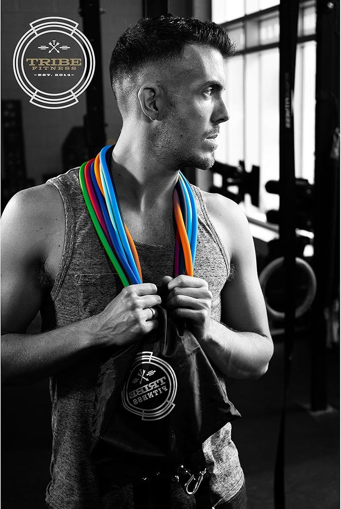 Resistance Bands Set for Men, Women, Exercise & Workout. Fitness Bands for Leg & Bicep Work. Workout Bands for Working Out. Stretch Bands for Physical Therapy. Strength Bands. Elastic Weight Training. - Bloomnest