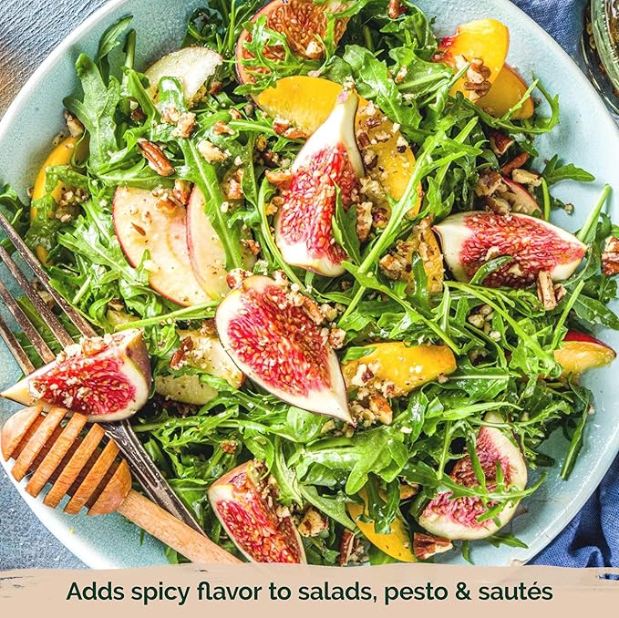 KVITER 2500 Roquette Arugula Seeds (Diplotaxis tenuifolia) - Arugula Fresh Organic & Non GMO Perennial Seed, Wild/Wall Rocket - Heirloom Herb Seeds for Planting in Outdoor & Indoor Garden - Bloomnest