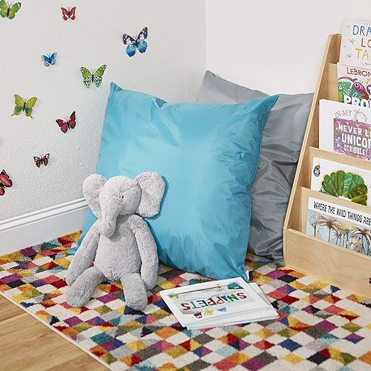 ECR4Kids Jumbo Floor Pillow, 27in, Flexible Seating, Turquoise - Bloomnest