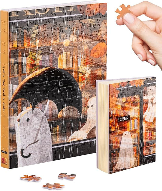 PieceRelax A5 Puzzle Journal for Adults, 300 Piece Plastic Jigsaw Book Cover (Includes Notebook) - Katherine Blower - Shelter, Unique Gift [YA1071] - Bloomnest