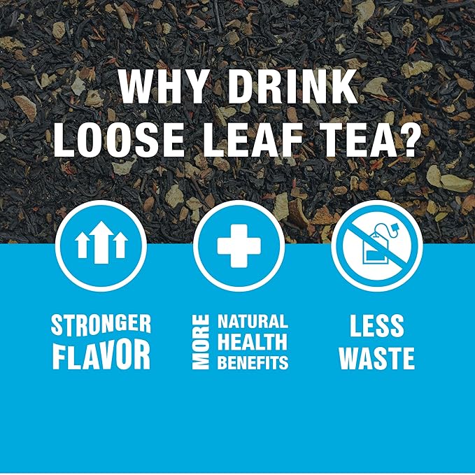 Tiesta Tea - Orange Spice Tea, Loose Leaf, Cinnamon Orange Black Tea, Premium High Caffeine Tea Blend, Make Hot or Iced & Up to 25 Cups, 2.5 oz Resealable Pouch - Bloomnest