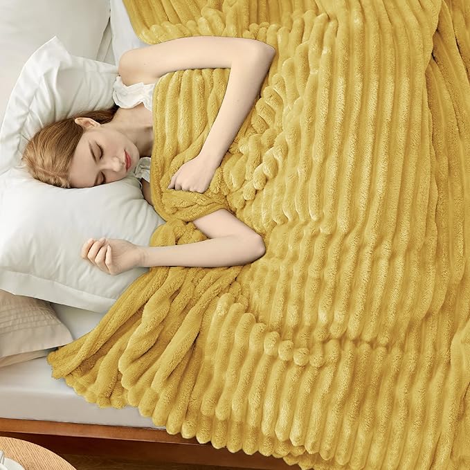 Bedsure GentleSoft Honey Fleece Blanket for Couch - Cozy Soft Blankets for Women, Cute Small Throws for Girls, 108x90 Inches - Bloomnest