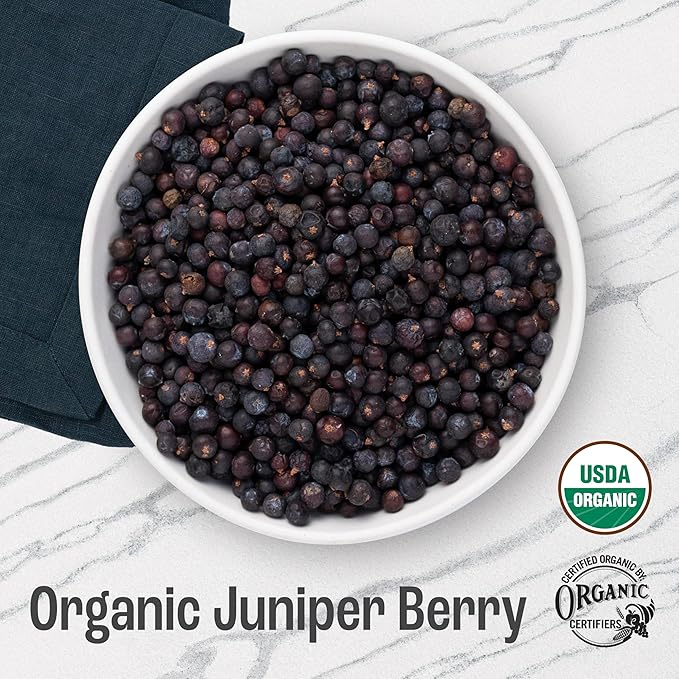 J MAC BOTANICALS, Organic Whole Juniper Berries, Certified USDA Organic, juniper for herbal infusions, seasoning beef, pork, turkey brine, soups, cocktail bombs - Bloomnest