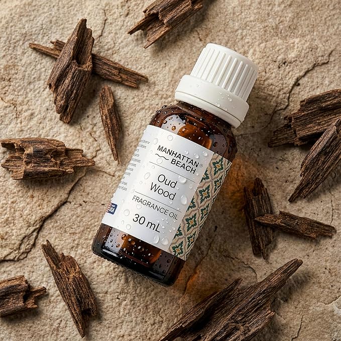 Manhattan Beach – Oud Wood, Diffuser Oil Inspired by Luxury Perfume - Fragrance Oil for Ultrasonic and Waterless Diffusers and Crafting - 30 mL, 1 fl oz Glass Bottle ManhattanBeach
