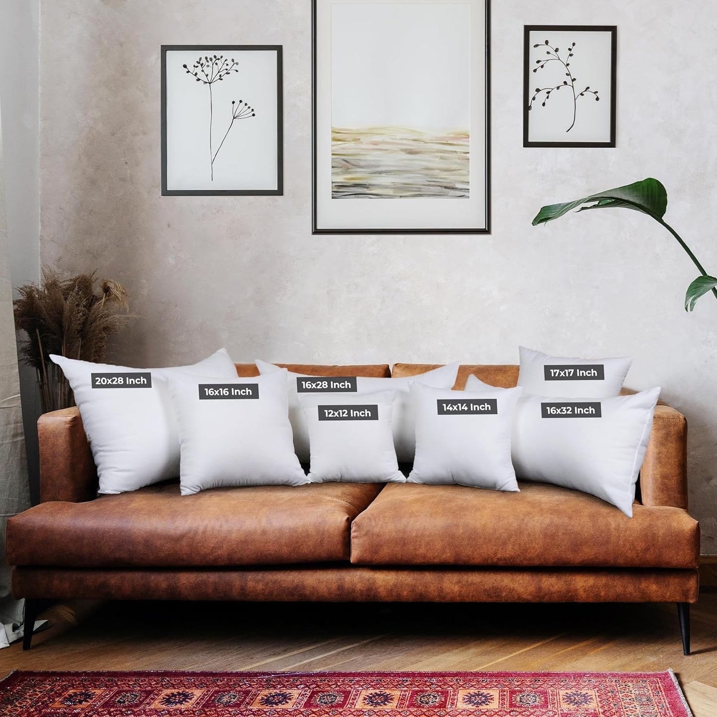 Utopia Bedding Throw Pillows (Set of 24, White), 16 x 16 Inches Pillows for Sofa, Bed and Couch Decorative Stuffer Pillow