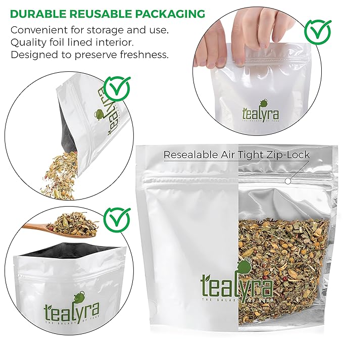 Tealyra - Tranquil Dream - Chamomile Honeybush Lavender - Calming - Relaxing - Herbal Loose Leaf Tea - Caffeine-Free - All Natural - 110g (4-ounce) - Bloomnest
