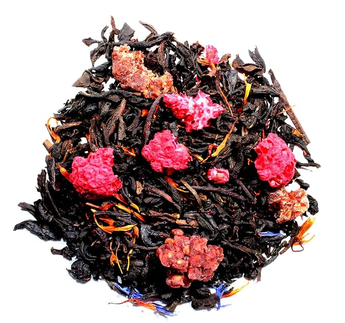 Nelson's Tea Earl Grey Sampler Pack Tea - Loose Leaf Tea Sampler - A Portrait of Earl Grey, Blueberry EarlGrey, Lavender EarlGrey, Raspberry Earl'Grey, Vanilla Caramel Earl'Grey - 2 Oz Sizes - Bloomnest