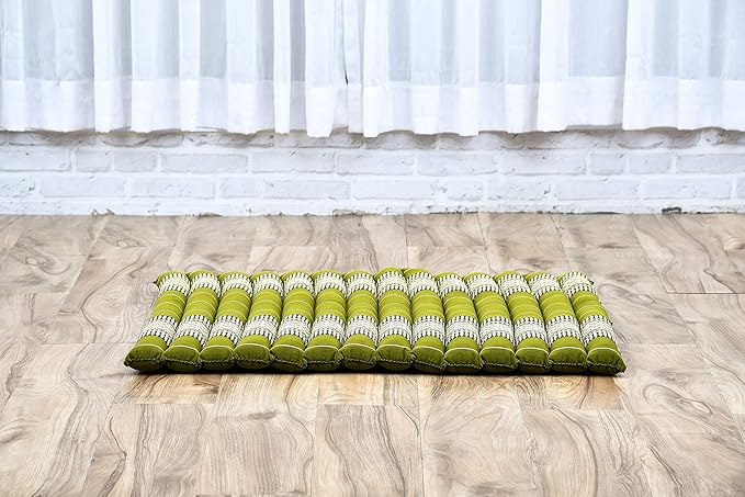 Leewadee Zabuton Seating Cushion – Square Floor Seat for Meditation Exercises, Light Yoga Mat Filled with Kapok - Bloomnest