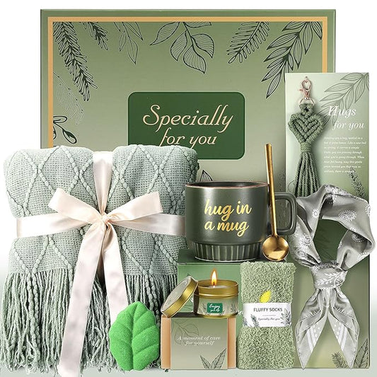 Self Care Gifts for Women Valentine's Day Gifts for Her Wife Girlfriend, Get Well Soon Gift Baskets Birthday Gift Thinking of You Sympathy Gifts Baskets Spa Care Package for Women Mom Friends Sister - Bloomnest