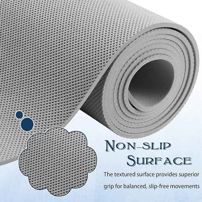 10 Pack Yoga Mats Bulk, 68'' x 24'' x 4mm Thick Yoga Mats for Kids and Adult Gym Mats Bundle Latex Free Exercise Mats with Non Slip Texture for Outdoor Yoga, Pilates or Workout - Bloomnest