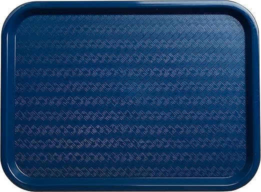 Carlisle FoodService Products CT121614 Café Standard Cafeteria / Fast Food Tray, 12" x 16", Blue - Bloomnest
