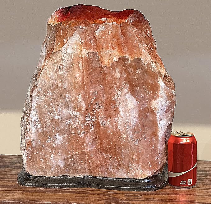 Giant Special Effect Natural Himalayan Crystal Rock Salt Lamp With Custom Base 65~75 lbs - Bloomnest