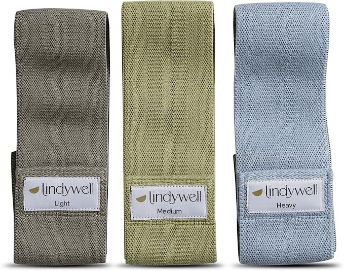 Lindywell Fabric & Exercise Bands for Women & Men - Resistance Bands for Working Out, Including Glute Activation, Strength Training, Physical Therapy - Durable, Non-Slip & Perfect for Home Or Gym Use - Bloomnest