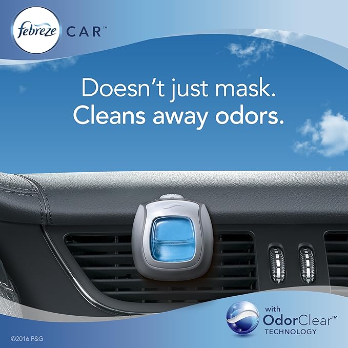 Febreze Car Air Fresheners, Hawaiian Aloha, Odor Fighter for Strong Odors Car Vent Clips (16 Count) - Bloomnest