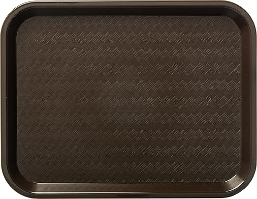 Carlisle FoodService Products CT101469 Cafe Standard Plastic Cafeteria/Fast Food Tray, NSF Certified, BPA Free, 14" Length x 10" Width, Chocolate (Pack of 24) - Bloomnest
