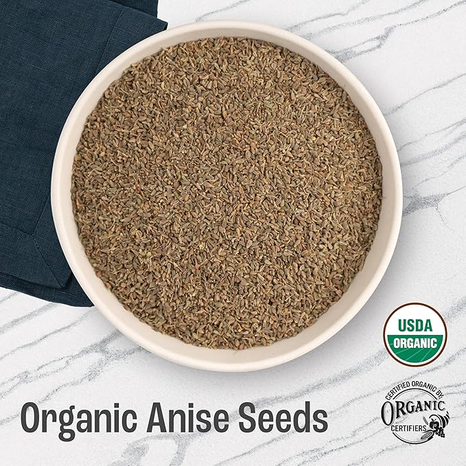 J Mac Botanicals Organic Anise Seeds (32 oz) Certified USDA Organic. Whole aniseed for cookies, tea, powder, or baking - Bloomnest