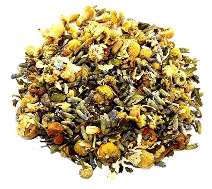 Nelson's Tea - Chamomile Lavender Peppermint - Herbal Loose Leaf Tea - Caffeine Free (Sample 0.2 Oz) - Bloomnest