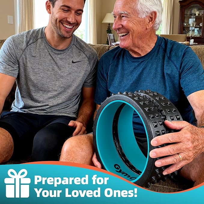 Back Roller for Back Pain Reliefn & Stretching, Deep Tissue Massage Roller Supports Up to 530 lbs / 240 kg, 5.5''-7.5'' Curved Foam Roller for Home Physical Stretching - Bloomnest