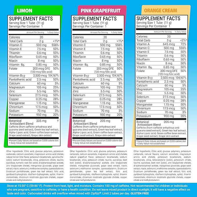 Zipfizz Daily Energy Drink Powder, Variety Pack, 15 Pack | 3-in-1 Sustained Energy, Rapid Hydration, and Essential Vitamins | Sugar-Free | Electrolyte Powder | Contains Vitamin B-12 & Antioxidants - Bloomnest
