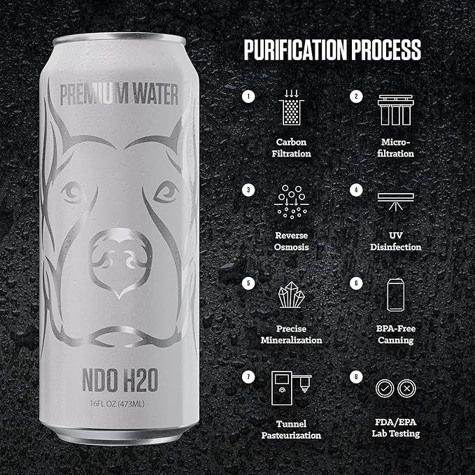 NO DAYS OFF Premium Water - 12 Pack, 16 fl oz, Still - 8.1pH Alkaline Ultra-Purified Reverse Osmosis with Electrolytes & Minerals - Calcium, Magnesium, Potassium - BPA-free 100% Recyclable Cans