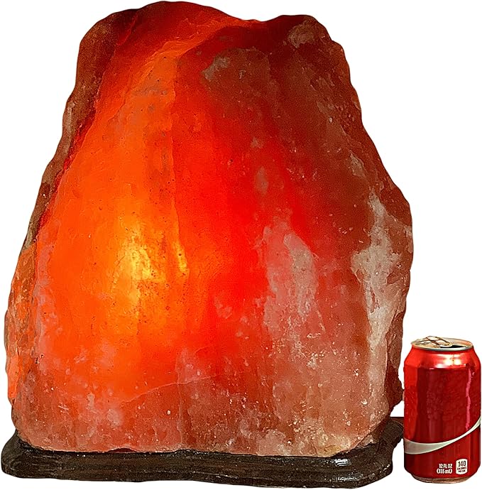 Giant Special Effect Natural Himalayan Crystal Rock Salt Lamp With Custom Base 65~75 lbs - Bloomnest