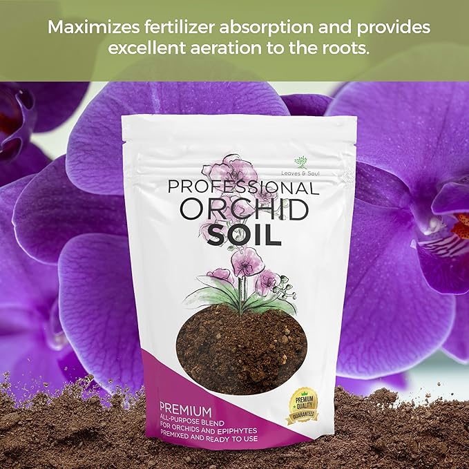 Orchid Soil Premium All Purpose Blend | Large 2.2 Quarts | Ready to Use for Orchids, Bromeliads, Epiphytic Plants | Lava, Calcined Clay and Pinebark | Made in USA - Bloomnest