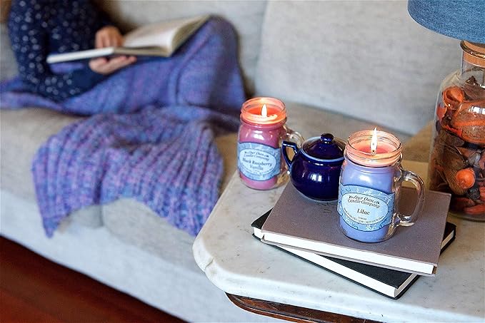 Our Own Candle Company, Peppermint Eucalyptus Scented Mason Jar Candle, 100 Hour Burn Time, 13 Ounces - Bloomnest