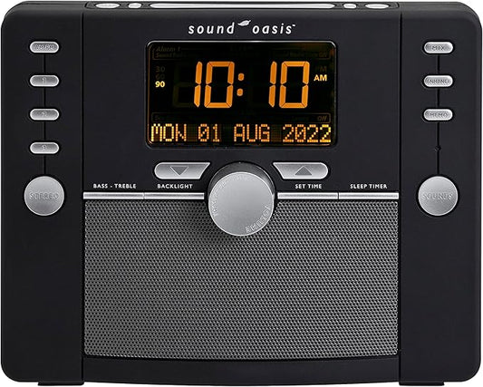 Sound Oasis Deluxe Bluetooth Sleep Tinnitus Sound Machine, World’s Best White Noise Machine for Better Sleep, Tinnitus Management, Clock Radio 288 Sounds - Bloomnest